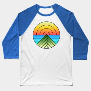 Ocean Sunset Baseball T-Shirt